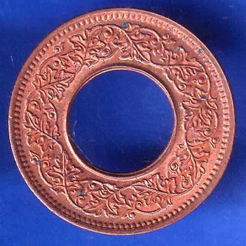 British India 1945 Bombay Mint George VI King 1 Pice Copper Coin ANH2785