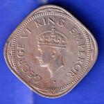 british india 1946 george vi two annas coin HSK298