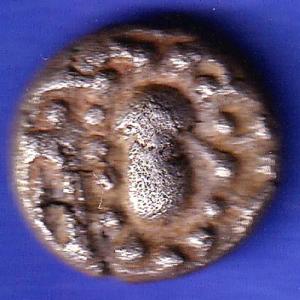 ANCIENT INDIA GADHAYA DYNASTY KING PORTRAIT COIN SK539
