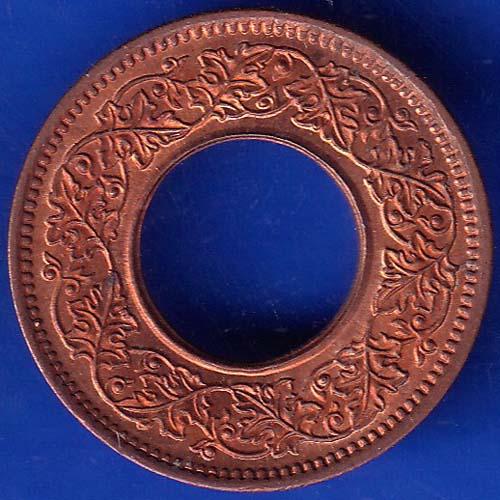 British India 1945 Bombay Mint George VI King 1 Pice Copper Coin ANH85