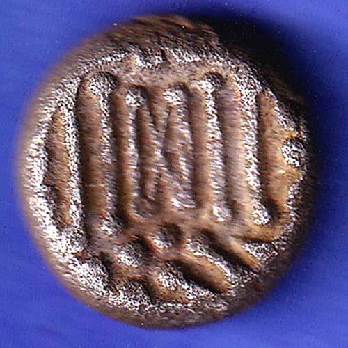 ANCIENT INDIA GADHAYA DYNASTY KING PORTRAIT COIN SK539