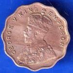 British India 1936 bombay mint George VI Bombay Mint King One Anna Coin ANH2284