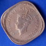 British India 1940 George Vi King 2 Anna Coin ANH188