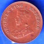 BRITISH INDIA 1936 BOMBAY MINT  GORGE VI KING 1/12 ANNA COPPER COIN ANH2452