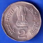 Republic India 1997 Subhas Chandra Bose Centenary 2 Rupee Coin ANH3452