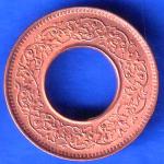 British India 1944 George VI King LAHORE MINT 1 Pice Copper Coin ANH2485