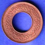 British India 1944 Lahor mint One Pice copper coin SK548
