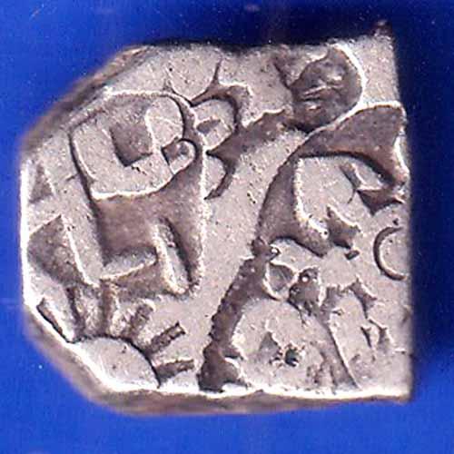 ANCIENT INDIA MAURYAN PERIOD MAGADH DYNASTY SILVER PUNCHMARK ANH2587