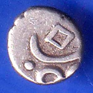 TRAVANCORE STATE RAJARAM VERMA IV SILVER CHUKRAM COIN ANH2536