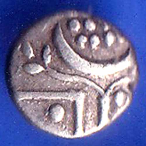 TRAVANCORE STATE RAJARAM VERMA IV SILVER CHUKRAM COIN ANH2536