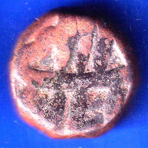 MUGHALS AKABAR ONE DAM COPPER COIN ANH2794