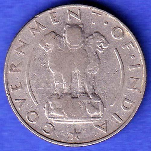 Government of India 1954 1/4 Rupee calcutta MINT Coin HSK845