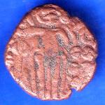 Ancient India Raja Raj Chola Chola Octopus Man Coin ANH2737
