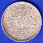 British India 1943 Bombay Mint George Vi King Emperor One Rupee Coin ANH3342