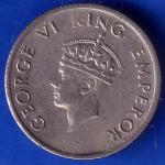 British India 1946 Bombay Mint George Vi King Emperor Quarter Rupee Rare Coin ANH294