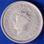 British India 1939 Bombay Mint George Vi Half Rupee coin ANH1891