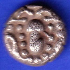 ANCIENT INDIA GADHAYA DYNASTY KING PORTRAIT COIN HSK350