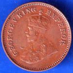 British India 1936 George V King Emperor Half Pice Coin ANH2300