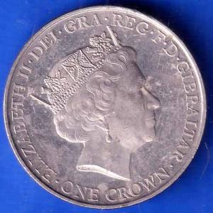 novem deceniis glorise peractis 1926-2016 elizabeth ii dei .gra reg f.d. gibraltar one crown ANH2692