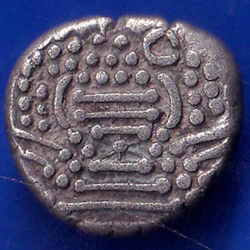 ANCIENT INDIA GADHAYA DYNASTY KING PORTRAIT COIN ANH1298