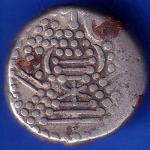ANCIENT INDIA GADHAYA DYNASTY KING PORTRAIT COIN ANH1348