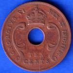 EAST AFRICA 1941 TEN CENTS Georgivs VI REX ET IND.IMP Coin ANH296