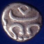 TRAVANCORE STATE RAJARAM VERMA IV SILVER CHUKRAM COIN ANH1547