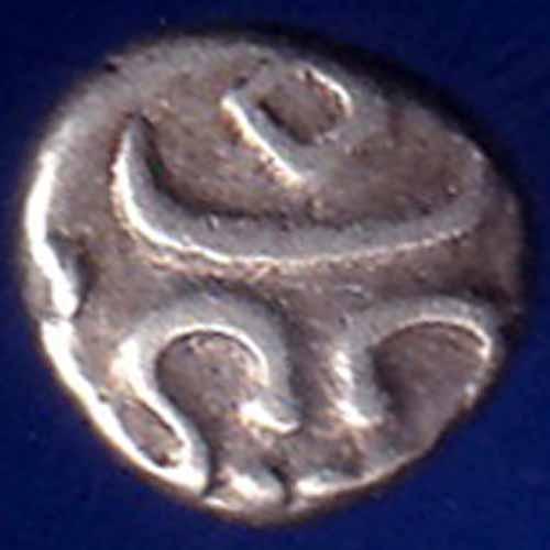 TRAVANCORE STATE RAJARAM VERMA IV SILVER CHUKRAM COIN ANH1547