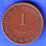 Portuguese India Goa 1 Tanga 1952 copper coin ANH3249