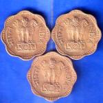 SET OF 3 COINS REPUBLIC INDIA 10 PISA COIN WITH DIFFERENT YEARS ANH2254