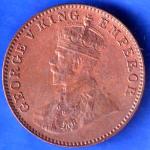British india 1936 Bombay Mint  George v one quarter anna copper coin ANH2303
