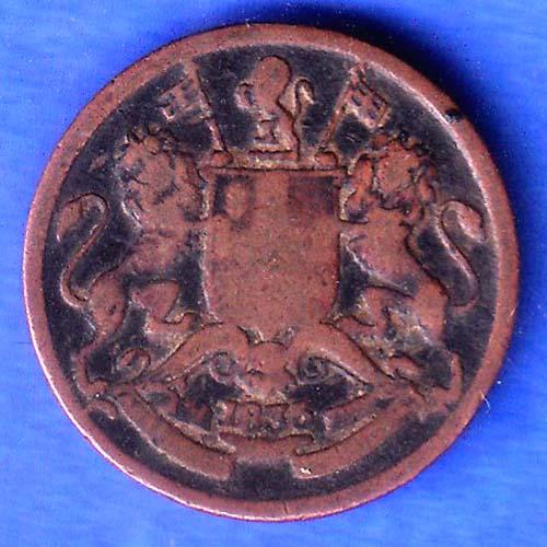 EAST INDIA COMPANY 1835 1/12 anna COPPER COIN SK905