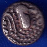 ANCIENT INDIA INDO SASSANAIN TYPE GADHAYA DYNASTY KING PORTRAIT RARE COIN ANH107