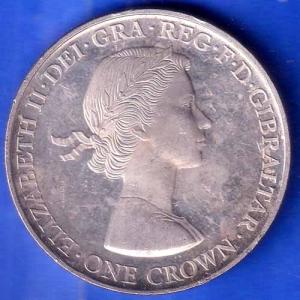 ELIZABETH II DEI-GRA REGINA. GIBRALTAR ONE CROWN NOVEM DECENNIIS GLORIOSE PERACTIS 1926-2016  ANH2404