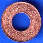 British India 1943 Bombay Mint George Vi King One Pice Coin ANH2345