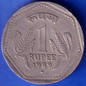 REPUBLIC INDIA 1989 NOIDA MINT ONE RUPEE COIN ANH550