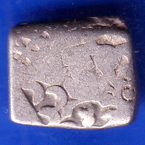 ANCIENT INDIA MAURYAN PERIOD ANIMAL STANDING MAGADH DYNASTY SILVER PUNCHMARK ANH1999