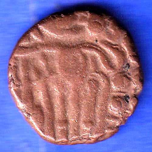 Ancient India Raja Raj Chola Chola Octopus Man Coin ANH3350