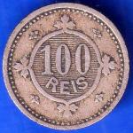 Portugal Charles I 100 Réis 1900 RARE COIN ANH3050