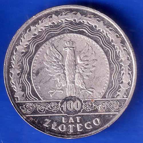 WORLD COIN LAT ZLOTEGO 100 LAT ANH2900