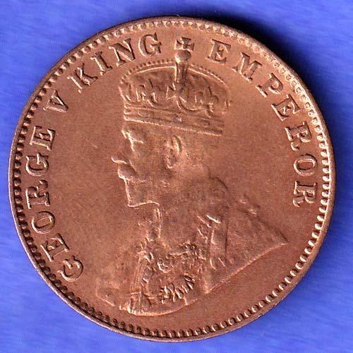 British india 1936 Bombay Mint George v one quarter anna copper coin SK775