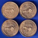 set of 4 coins:- Republic india reserve bank of india 1935-2010 five rupee coin ANH1915