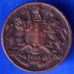 East India Company 1835 1/12 Anna Coin ANH478