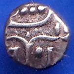 TRAVANCORE STATE RAJARAM VERMA IV SILVER CHUKRAM COIN ANH1732
