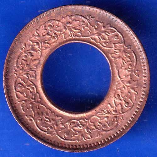 British India 1944 George VI King  1 Pice Copper Coin ANH2305