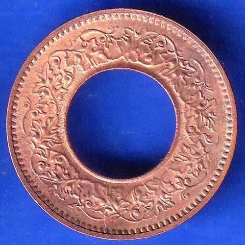 British India 1943 Bombay Mint George Vi King One Pice Coin anh2505