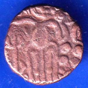 Ancient India Raja Raj Chola Chola Octopus Man Coin ANH2755