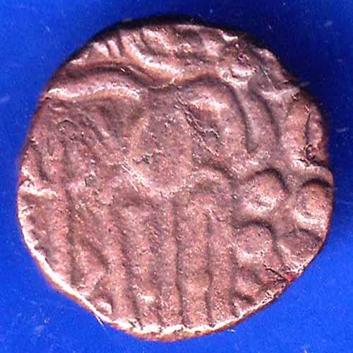 Ancient India Raja Raj Chola Chola Octopus Man Coin ANH2755
