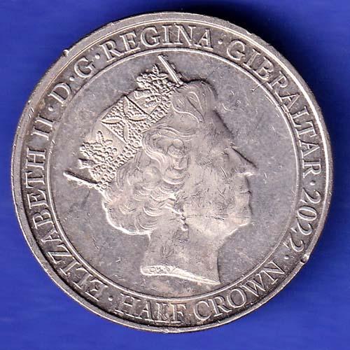 Elizabeth II Gibraltar Half Crown 2022 SK59