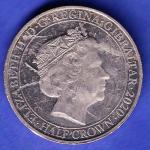 ELIZABETH II DEI-GRA REGINA. GIBRALTAR 2020 HALF CROWN NEVER WAS SO MUCH OWED BY SOMANYTO SO FEW SK613